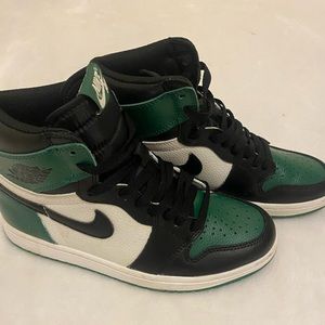 high top air jordan 1 ‘pine green’